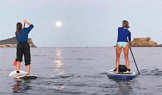 Full Moon paddle with Paddle Surf Spain