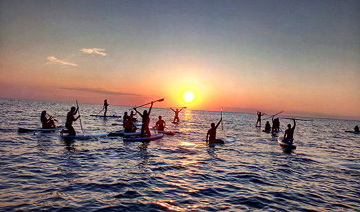 Ibiza sunset SUP tour with Paddle Surf Spain